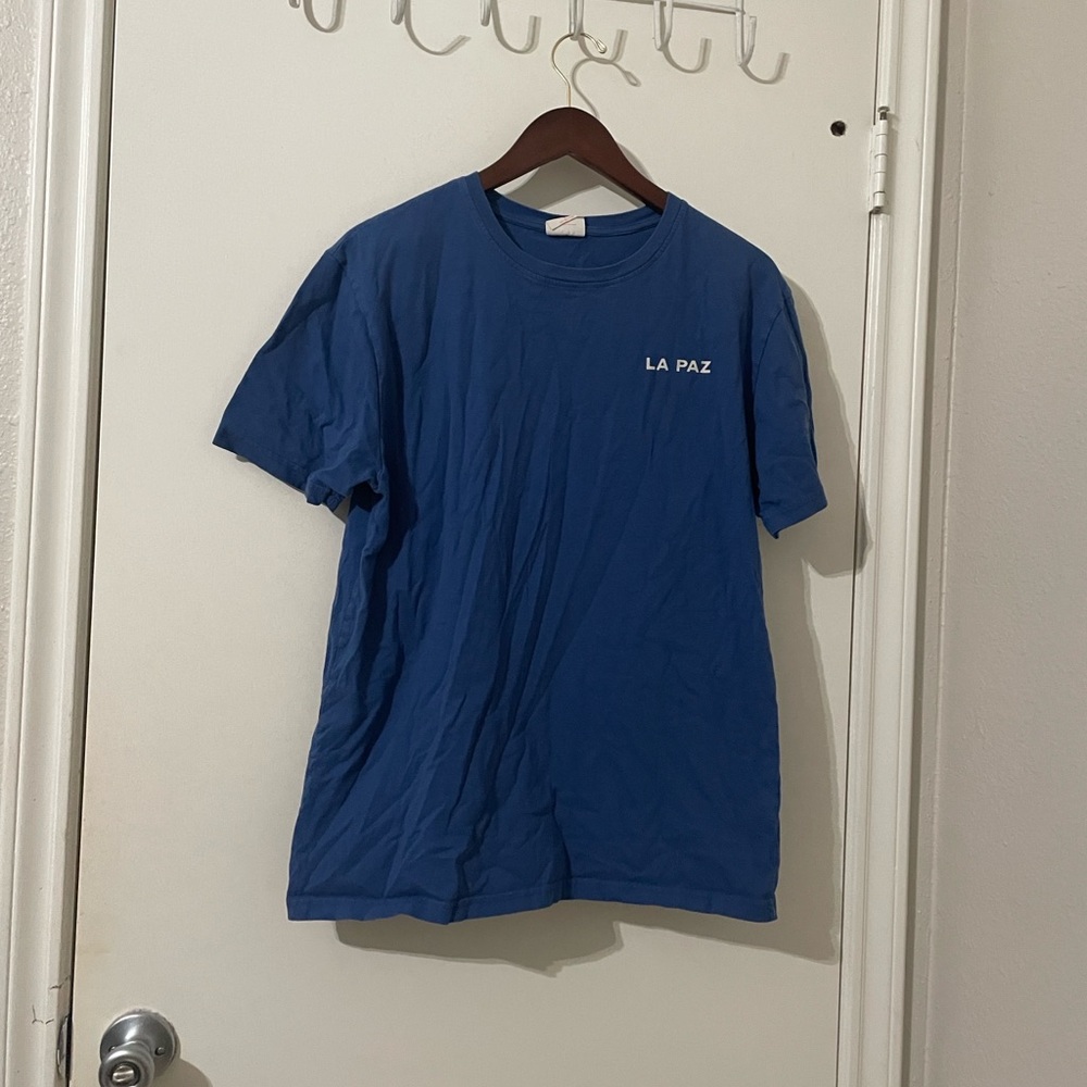 LA PAZ "Cunha" Palm Tree Graphic Tee in Royal Blue - Size M - Picture 6 of 10